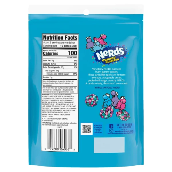 NERDS Gummy Clusters, Candy, Very Berry 85G - 141G - 226G - Hình ảnh 3