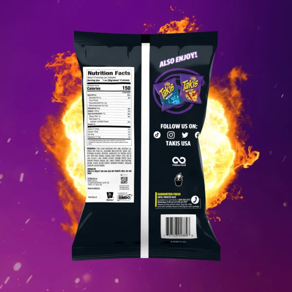 Takis Dragon Sweet Chili 9.9 oz - Spicy Sweet Chili Pepper Rolled Tortilla Chips - Hình ảnh 2