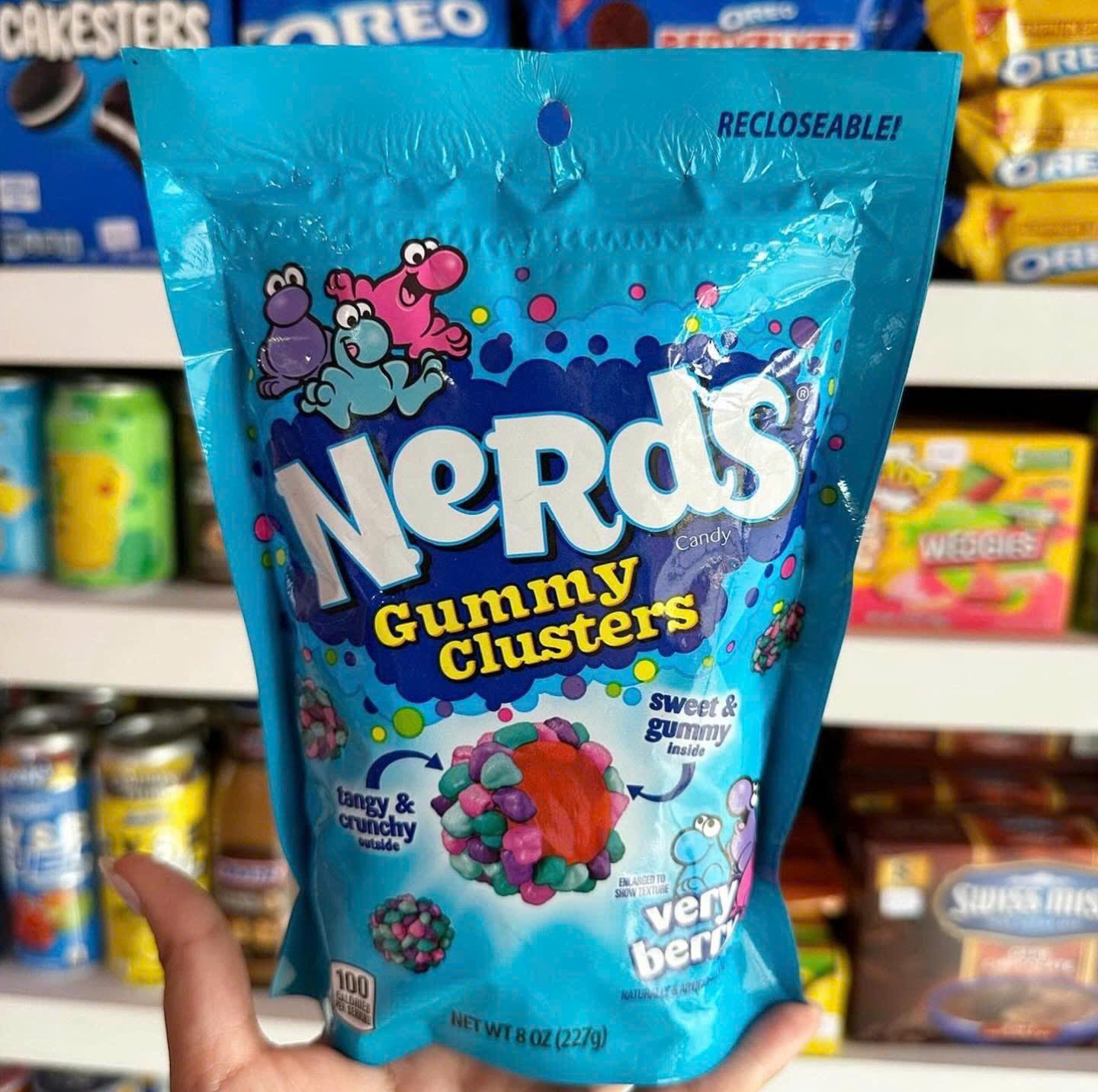 NERDS Gummy Clusters, Candy, Very Berry 85G - 141G - 226G