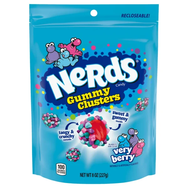 NERDS Gummy Clusters, Candy, Very Berry 85G - 141G - 226G - Hình ảnh 2