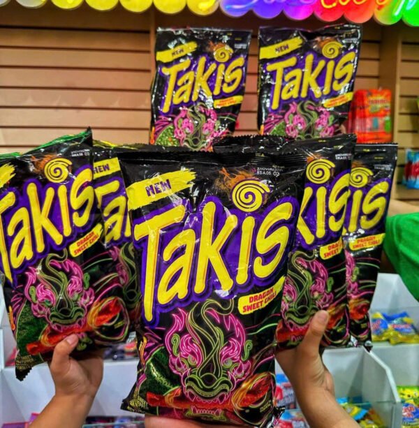 Takis Dragon Sweet Chili 9.9 oz - Spicy Sweet Chili Pepper Rolled Tortilla Chips - Hình ảnh 4