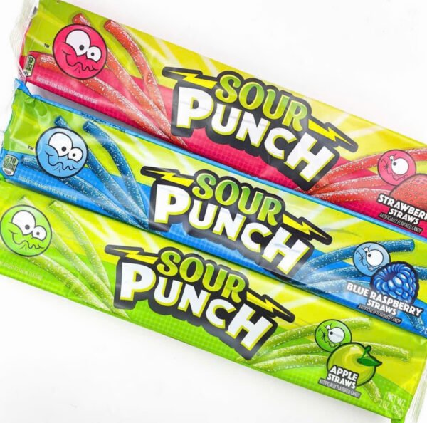SOUR PUNCH Blue Raspberry Chewy Candy 57G