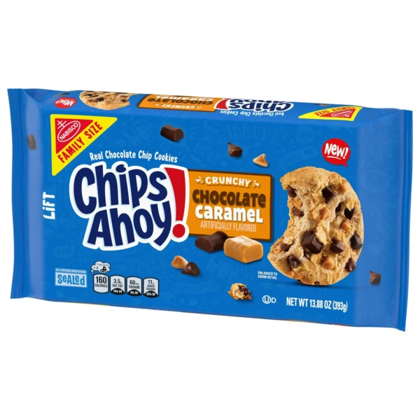 CHIPS AHOY! Crunchy Chocolate Caramel Chocolate Chip Cookies, Family Size, 13.88 oz - Hình ảnh 4