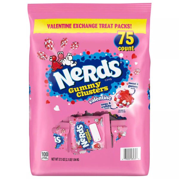 Túi 75 Gói - NERDS GUMMY CLUSTER - Hình ảnh 2