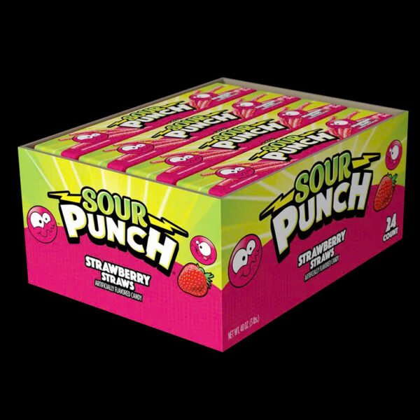 Sour Punch Straws, Strawberry 57G - Hình ảnh 4