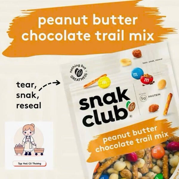 Snak Club Peanut Butter Chocolate Trail Mix - Hình ảnh 2