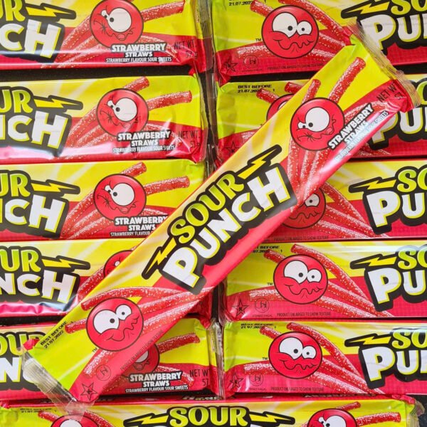 Sour Punch Straws, Strawberry 57G - Hình ảnh 3